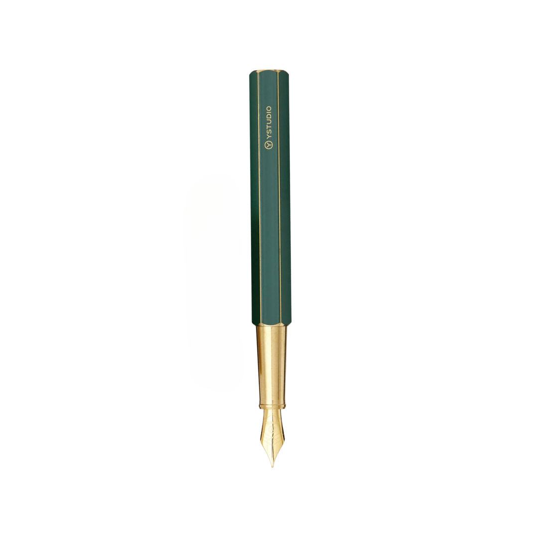 Ystudio Classic Revolve Fountain Pen Green