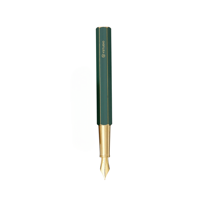 Ystudio Classic Revolve Fountain Pen Green