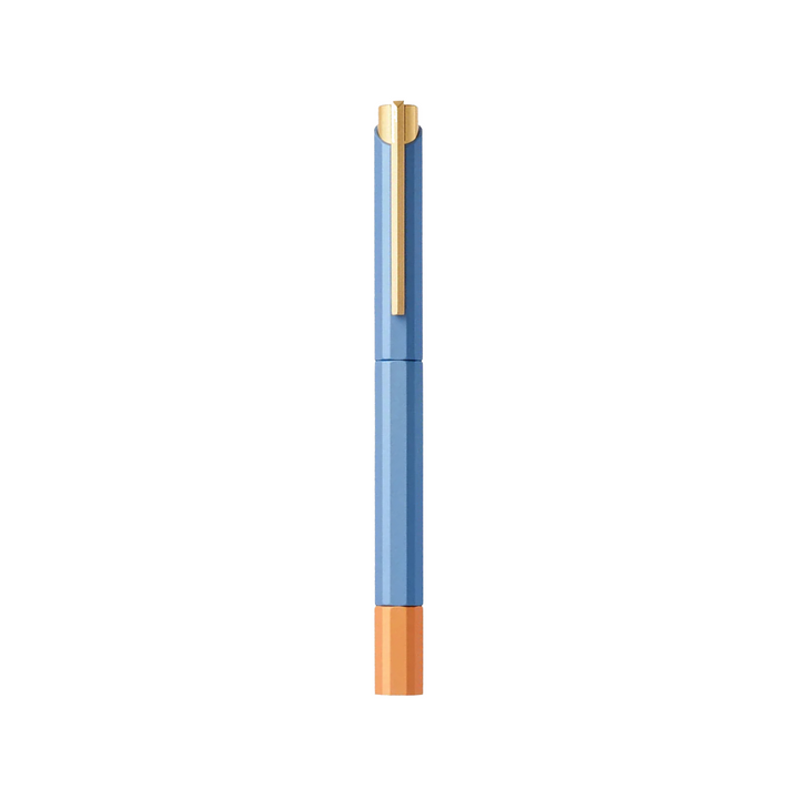 Ystudio Glamour Evolve-Bihex Rollerball Pen Blue Gin