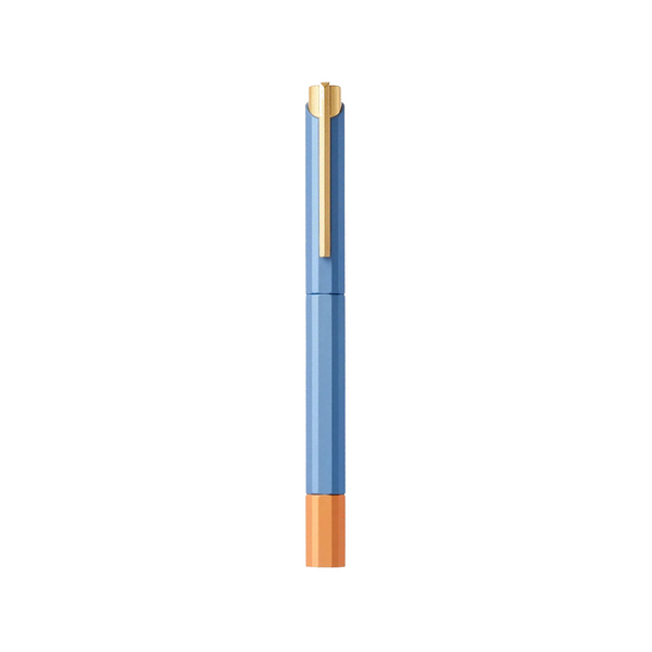 Load image into Gallery viewer, Ystudio Glamour Evolve-Bihex Rollerball Pen Blue Gin
