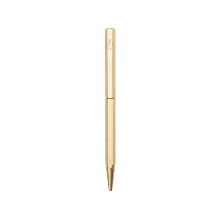 Ystudio Classic Revolve-Slim Ballpoint Pen in Brass — Ystudio ballpoint pen — reliable smooth-writing everyday pen, at Cityluxe Singapore