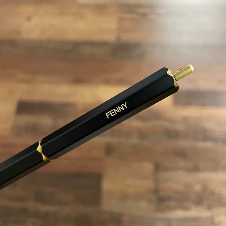 Ystudio Brassing Portable Ballpoint Pen Black — Ystudio ballpoint pen — reliable smooth-writing everyday pen, at Cityluxe Singapore