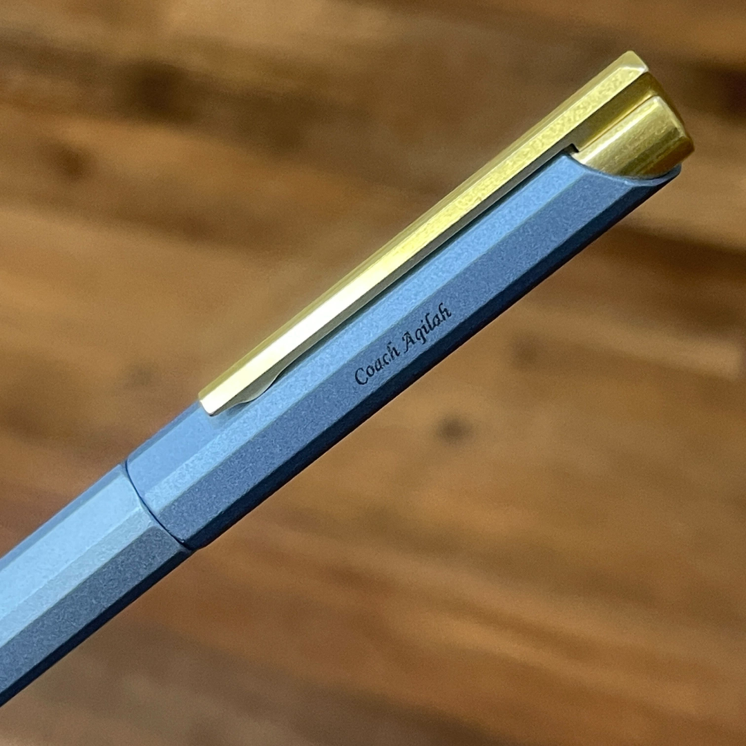 Ystudio Glamour Evolve-Bihex Rollerball Pen Blue Gin