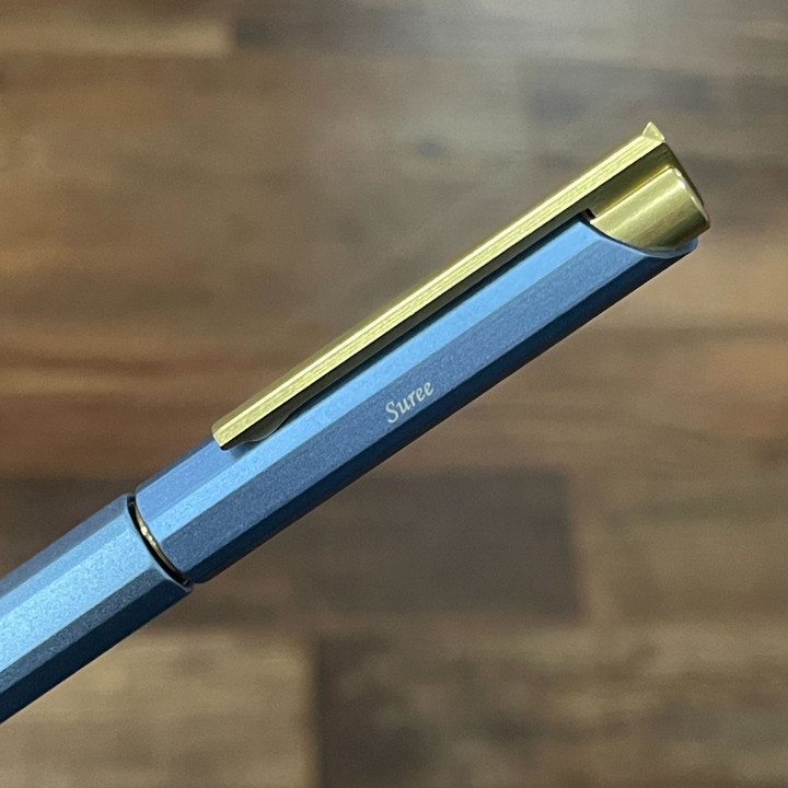 Ystudio Glamour Evolve-Bihex Rollerball Pen Blue Gin