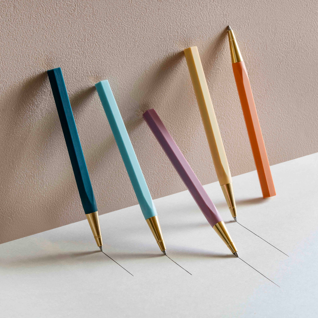 Ystudio Glamour Evolve-Ocean Sustainable Rollerball Pen in Evening Purple — Ystudio rollerball pen — fluid gel ink writing instrument, at Cityluxe Singapore
