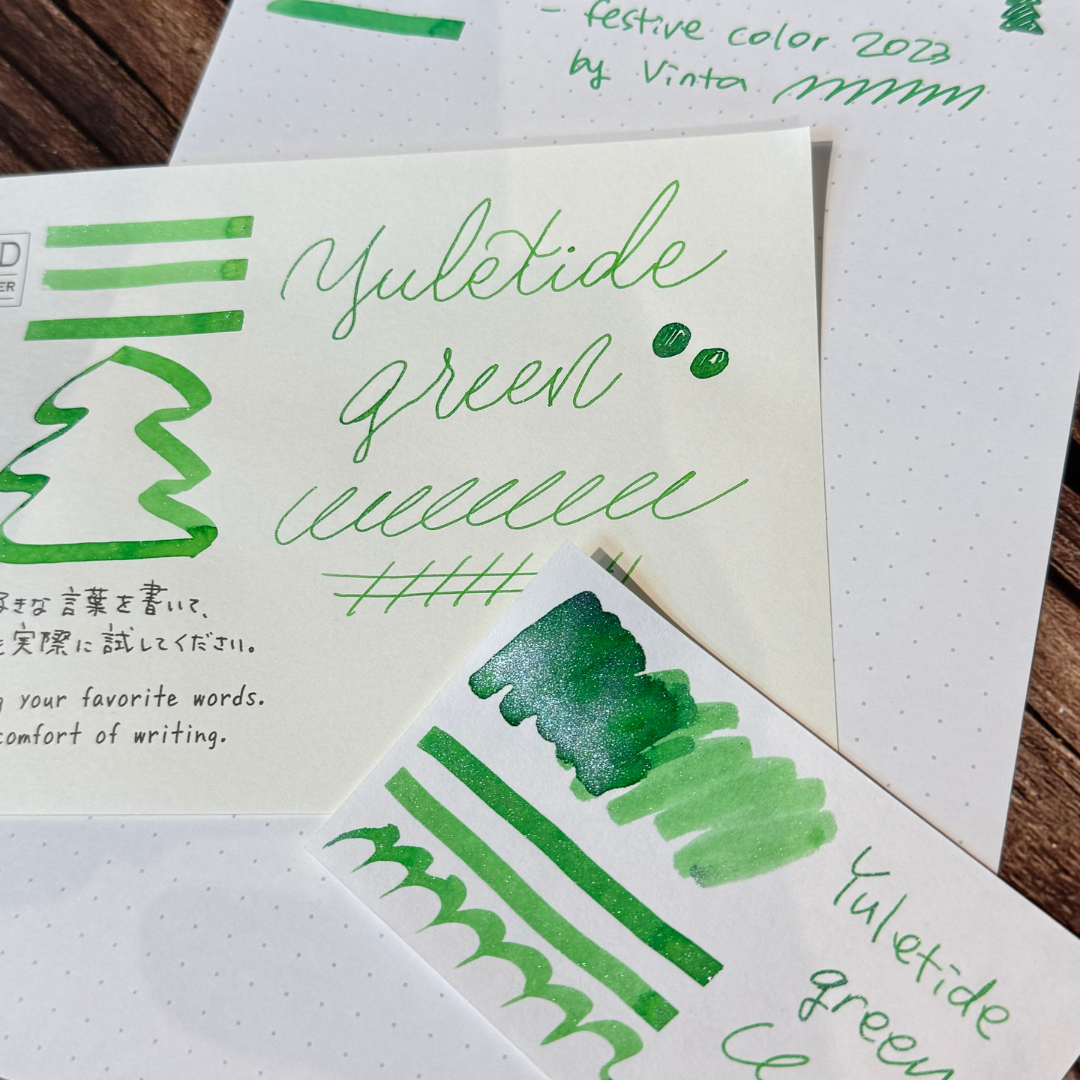 Vinta Inks Holiday Collection 30ml Bottled Ink - Yuletide Green (Buko Pandan 1854)