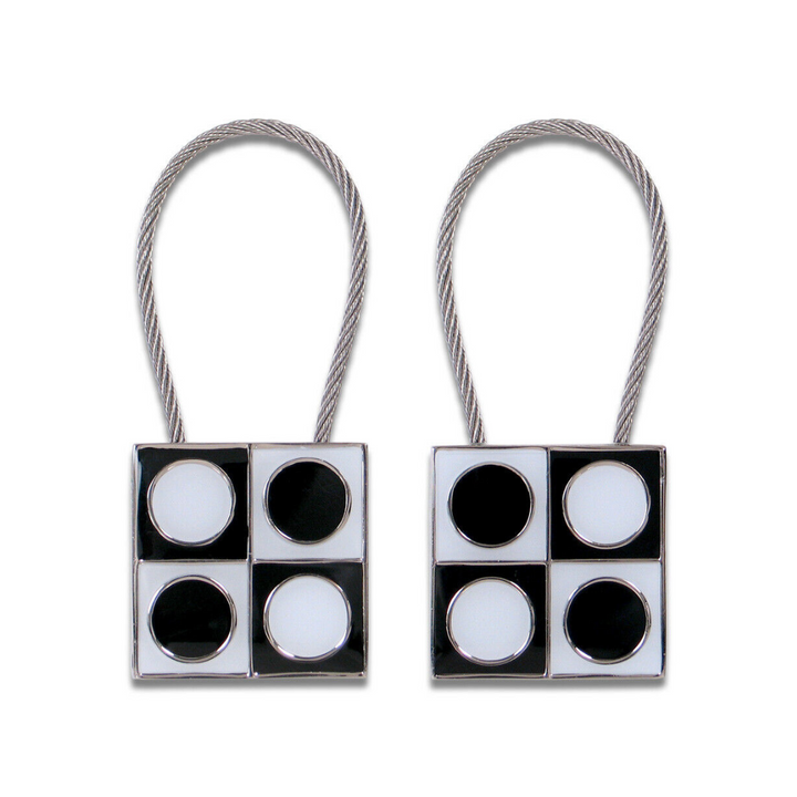 Acme Studio Key Ring in Geometri — Acme Studio keychain — premium stationery, at Cityluxe Singapore