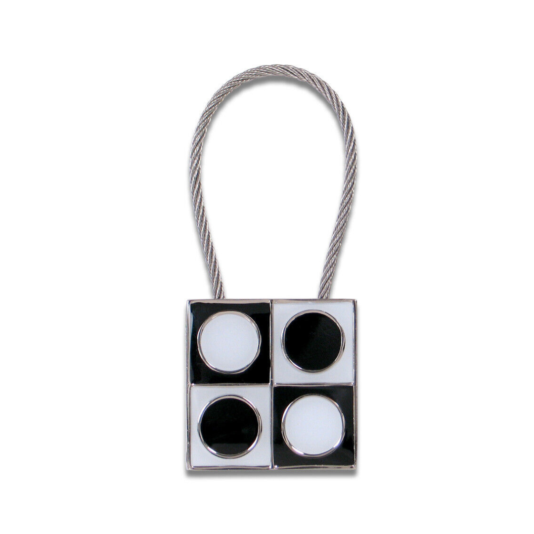 Acme Studio Key Ring in Geometri — Acme Studio keychain — premium stationery, at Cityluxe Singapore