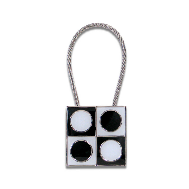 Acme Studio Key Ring in Geometri — Acme Studio keychain — premium stationery, at Cityluxe Singapore