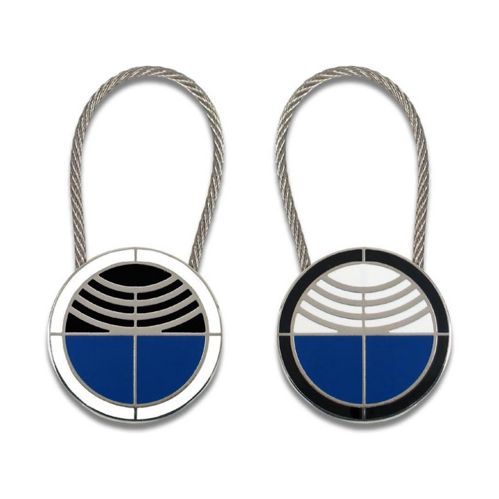 Acme Studio Key Ring in Lodge a Gates — Acme Studio keychain — premium stationery, at Cityluxe Singapore