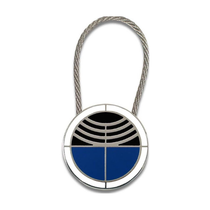 Acme Studio Key Ring in Lodge a Gates — Acme Studio keychain — premium stationery, at Cityluxe Singapore