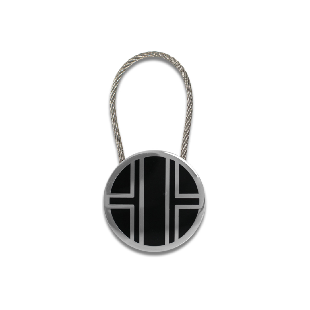 Acme Studio Key Ring in Taeguk II — Acme Studio keychain — premium stationery, at Cityluxe Singapore