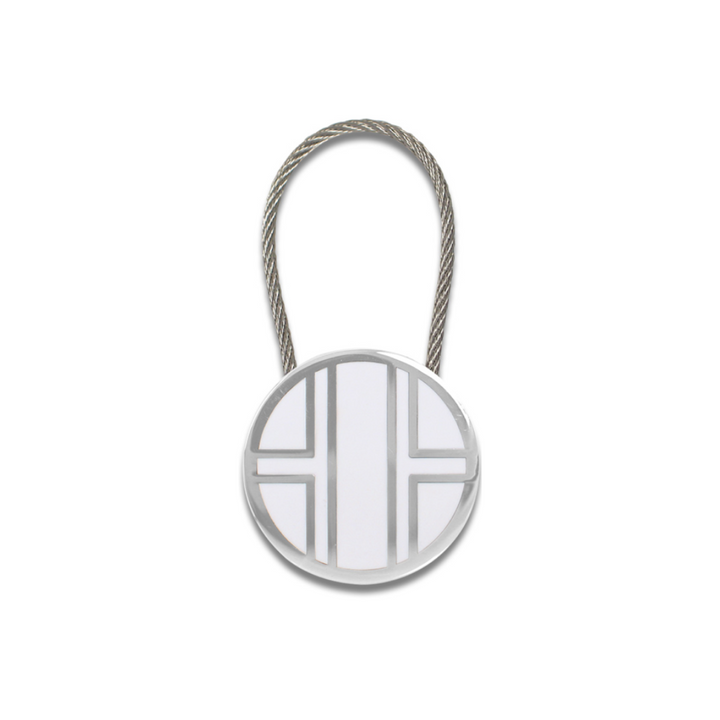 Acme Studio Key Ring in Taeguk II — Acme Studio keychain — premium stationery, at Cityluxe Singapore