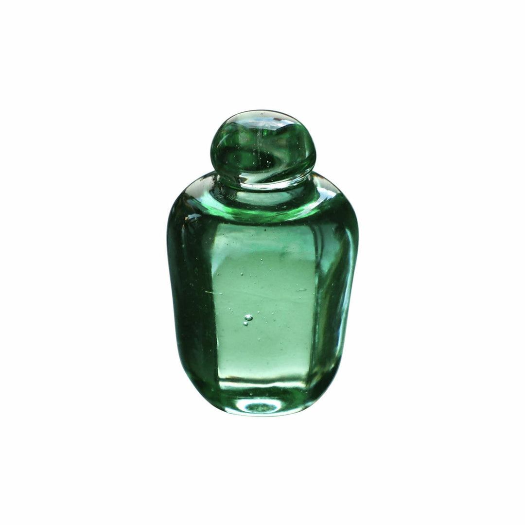 Attaché Recycled Glass Paperweight made from Georgia green recycled Coca-Cola glass with visible air bubbles.