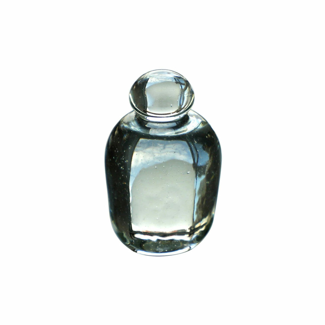 Attaché Recycled Glass Paperweight made from milky white recycled glass with a smooth, minimalist finish.