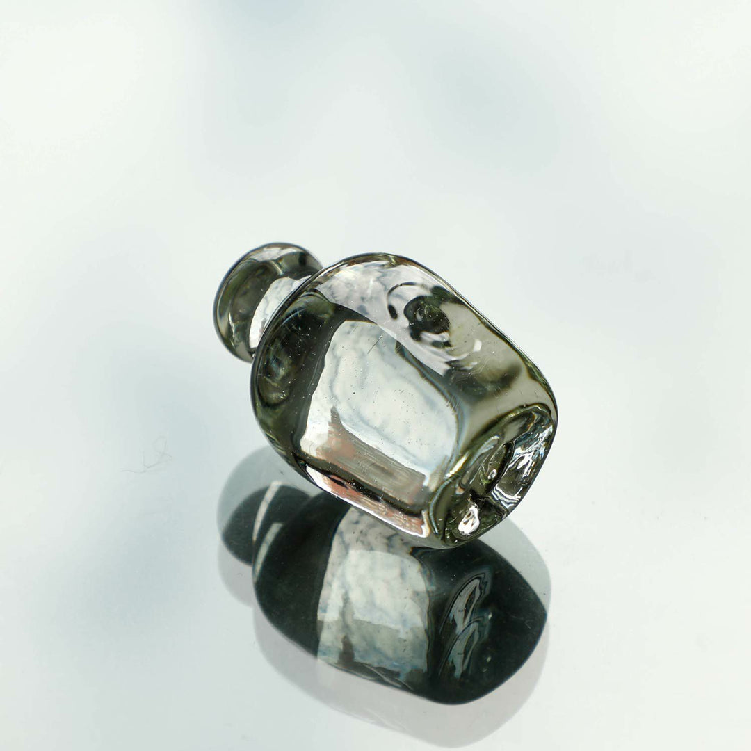 Attaché Recycled Glass Paperweight made from milky white recycled glass with a smooth, minimalist finish.