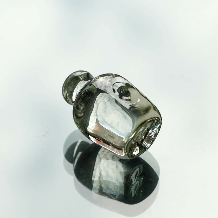 Attaché Recycled Glass Paperweight made from milky white recycled glass with a smooth, minimalist finish.