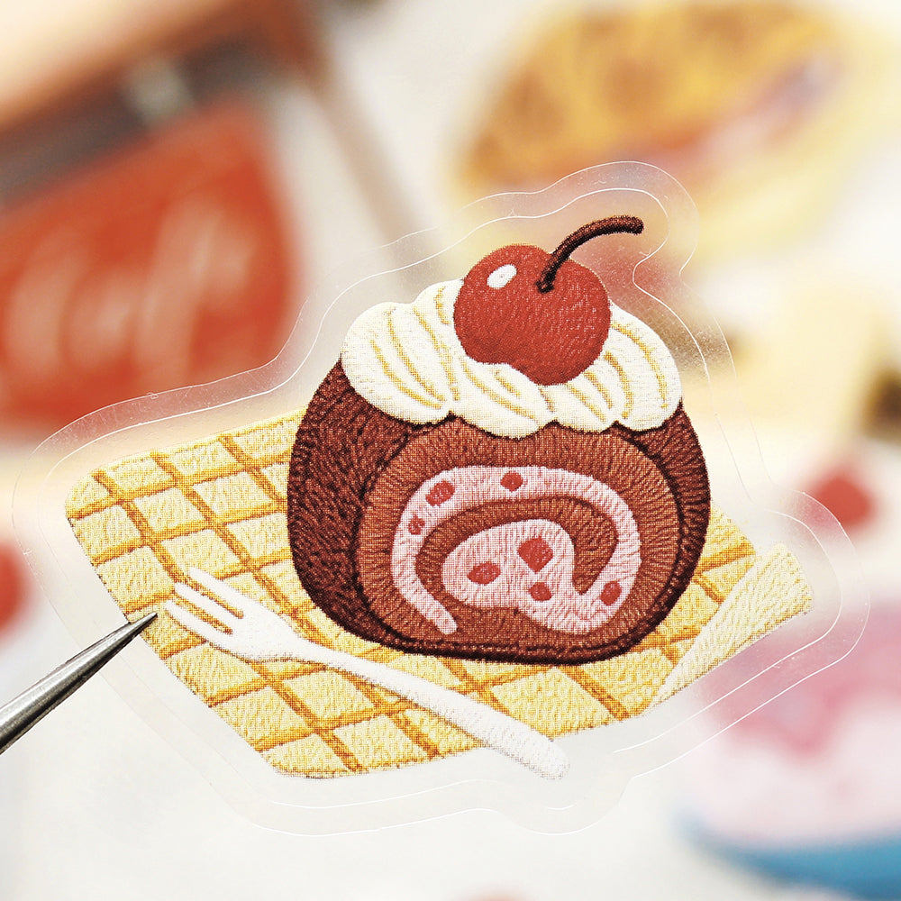 BGM Clear Seal: Cafe À la Mode - Embroidery Book (Red)