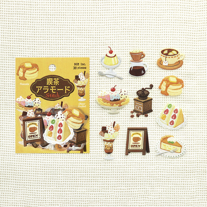 BGM Clear Seal: Cafe À la Mode - Embroidery Book (Yellow)