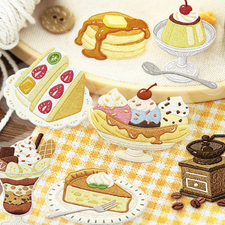 BGM Clear Seal: Cafe À la Mode - Embroidery Book (Yellow)