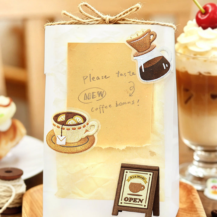 BGM Clear Seal: Cafe À la Mode - Embroidery Book (Yellow)