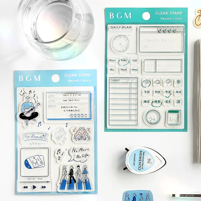 BGM Clear Stamp Record / Daily — in use