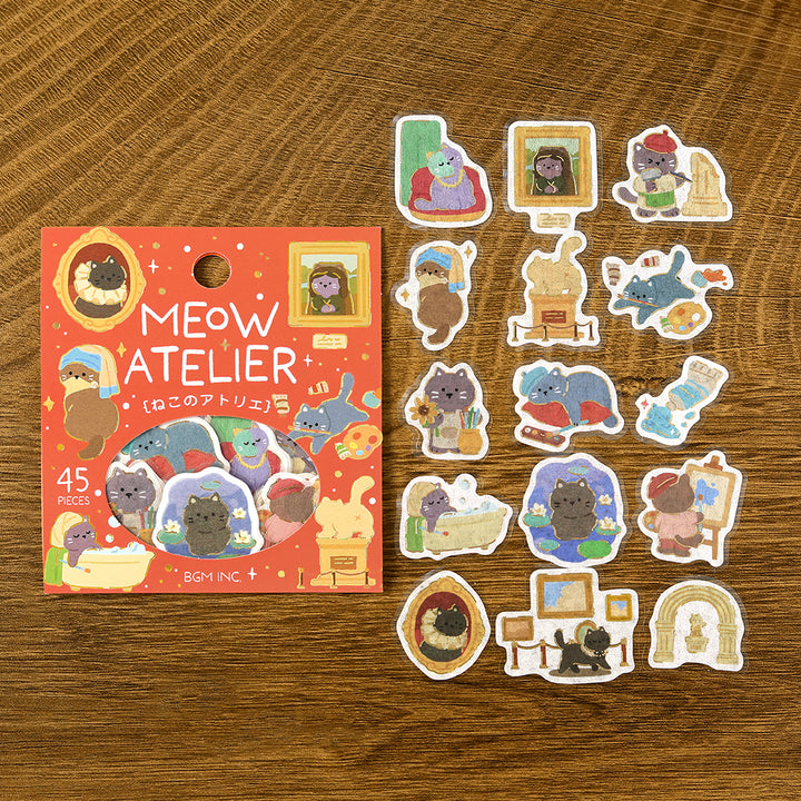 BGM Flakes Seal: Dress-up Animals –  Cat&
