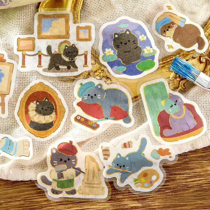 BGM Flakes Seal: Dress-up Animals –  Cat&