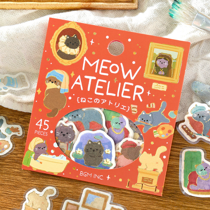 BGM Flakes Seal: Dress-up Animals –  Cat&