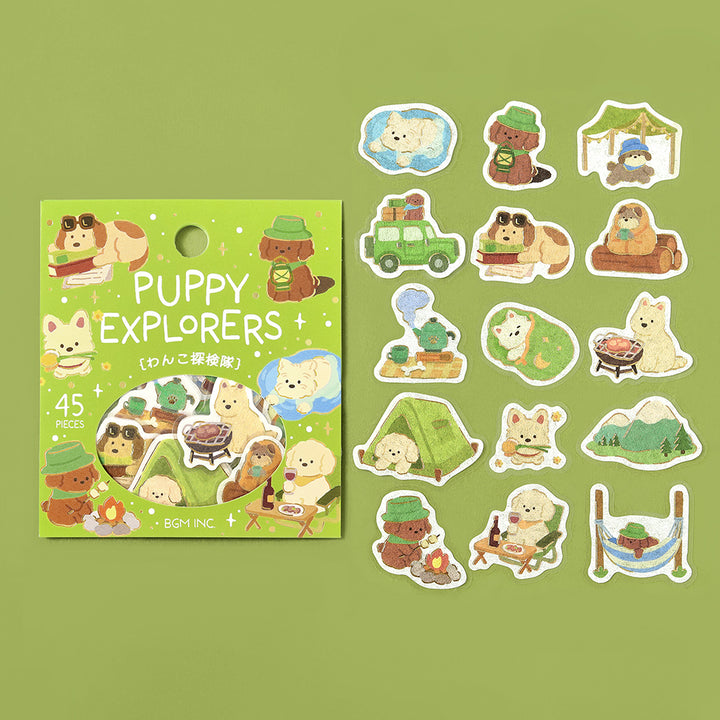 BGM Flakes Seal: Dress-up Animals – Doggie Explorers