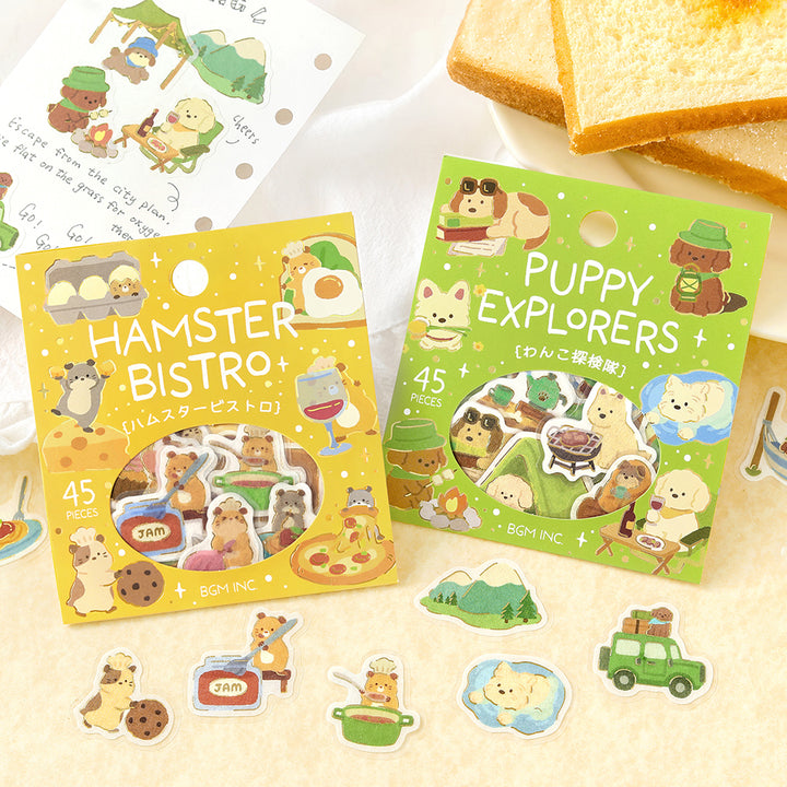 BGM Flakes Seal: Dress-up Animals – Doggie Explorers