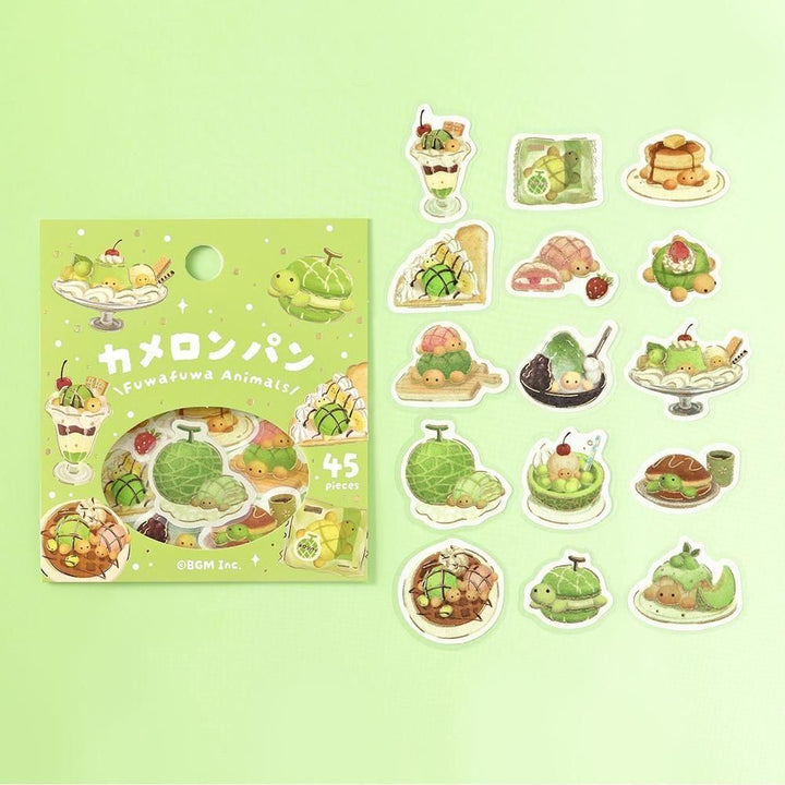 BGM Flakes Seal Fluffy Animals – Melonpan Turtle