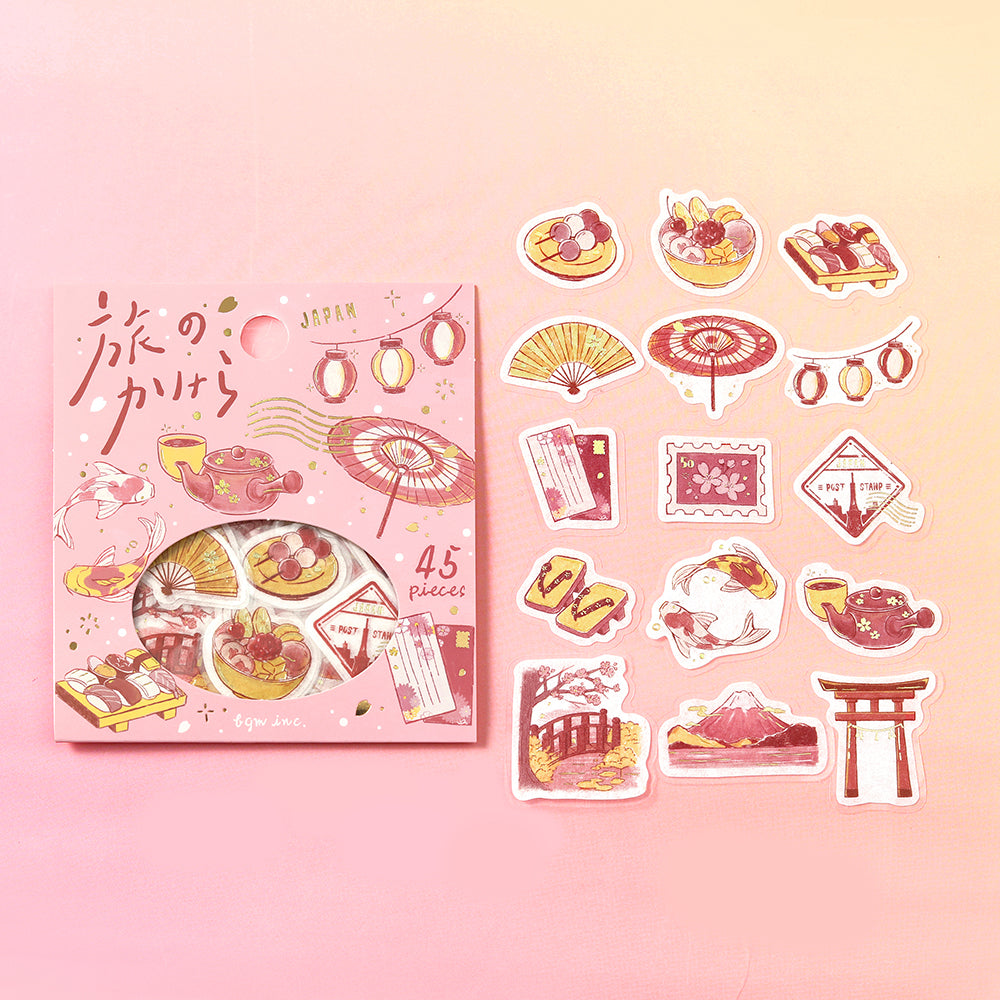 BGM Flakes Seal: Fragments of Travel - To Japan — side view