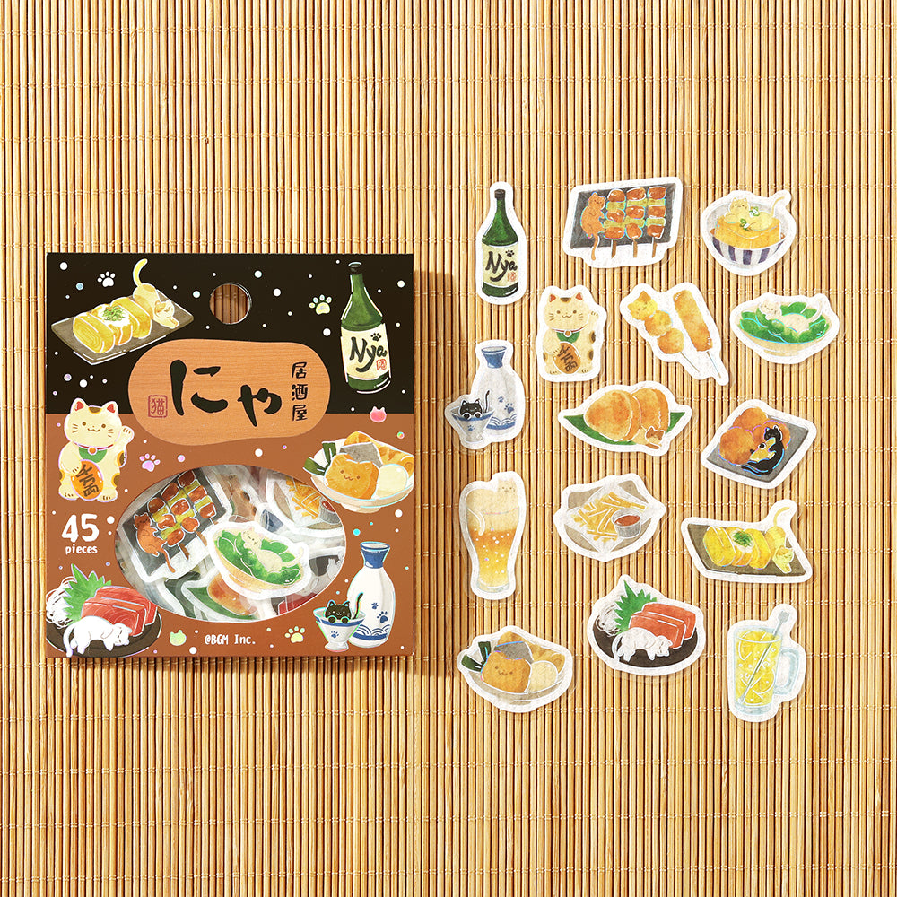 BGM Flakes Seal: Itadakimeow! – Cat Izakaya