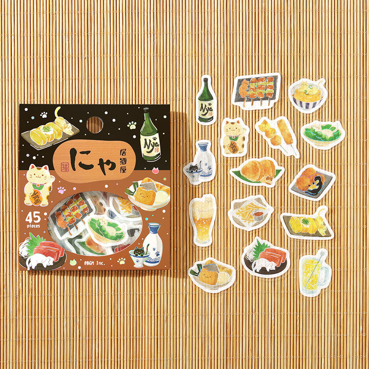 BGM Flakes Seal: Itadakimeow! – Cat Izakaya