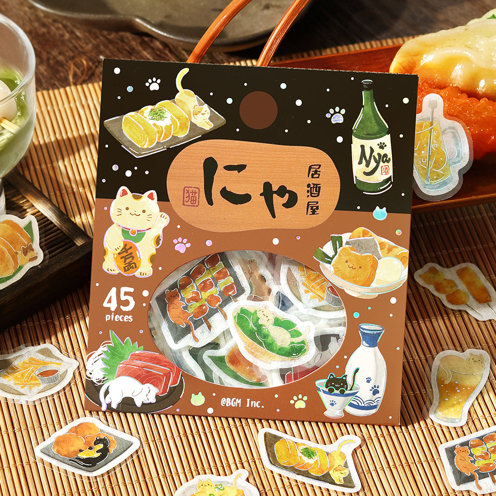 BGM Flakes Seal: Itadakimeow! – Cat Izakaya
