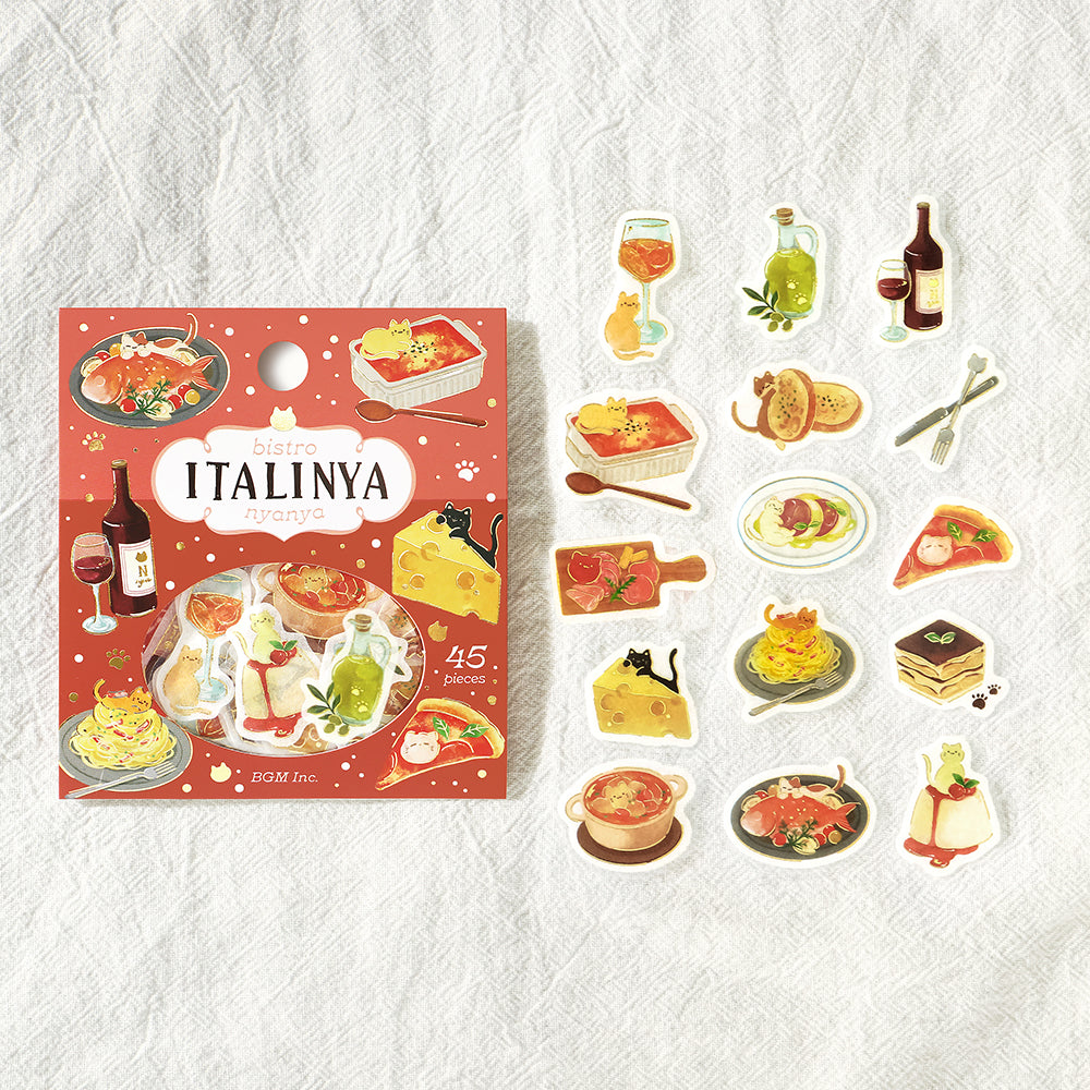 BGM Flakes Seal: Itadakimeow! – Italian Cat Restaurant