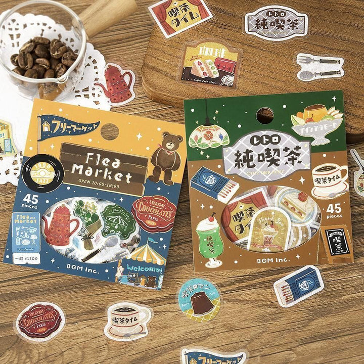 BGM Flakes Seal Retro Stroll – Nostalgic Café