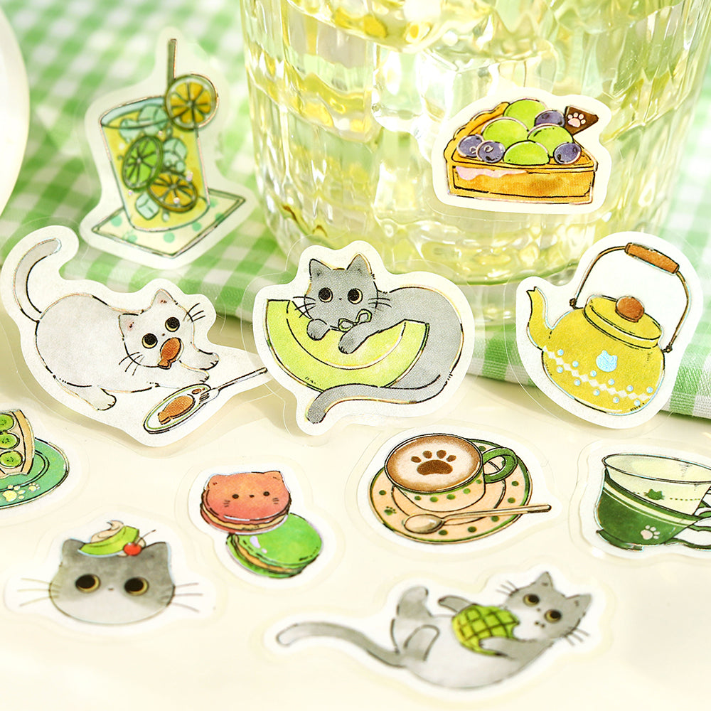 BGM Flakes Seal: Welcome Meow! - Café Haineko — detail view