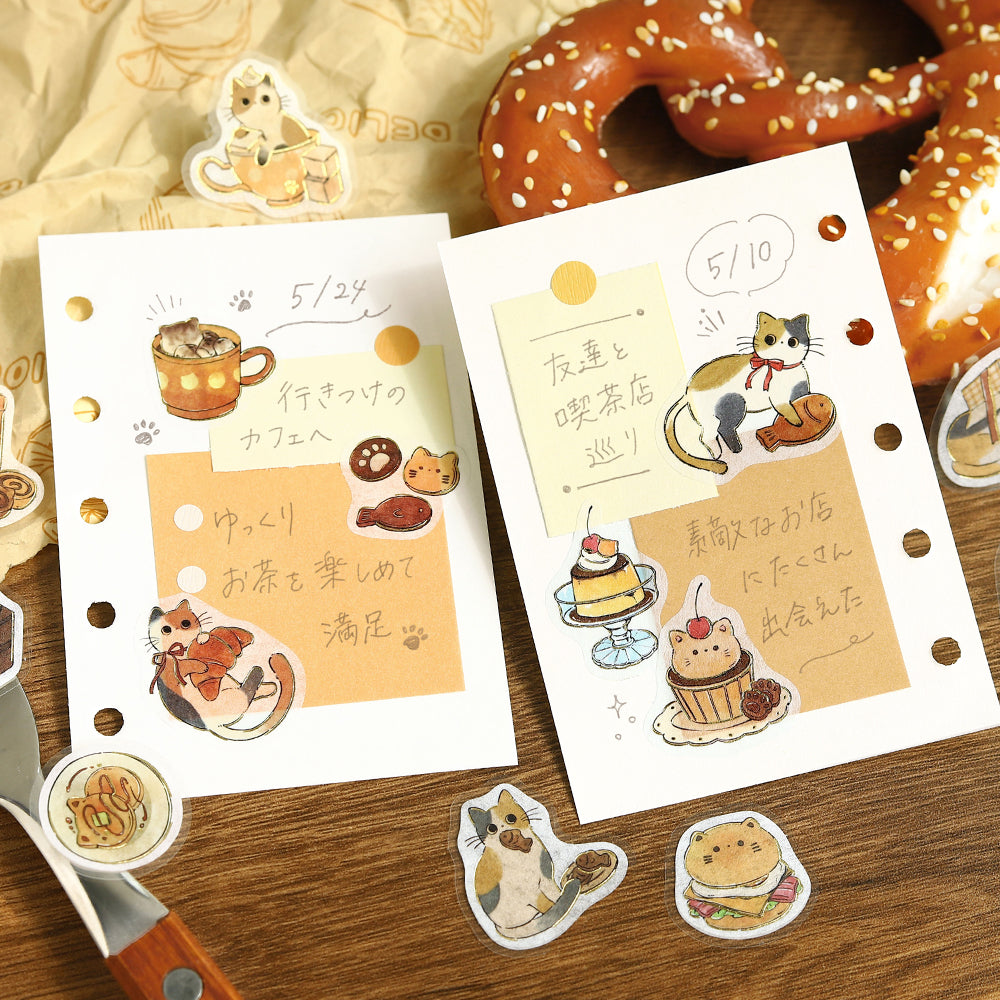 BGM Flakes Seal: Welcome Meow! - Café Mikeneko — with packaging