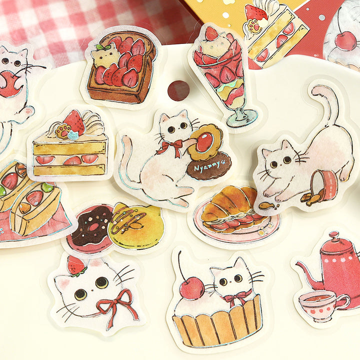 BGM Flakes Seal: Welcome Meow! - Café Shironeko — detail view