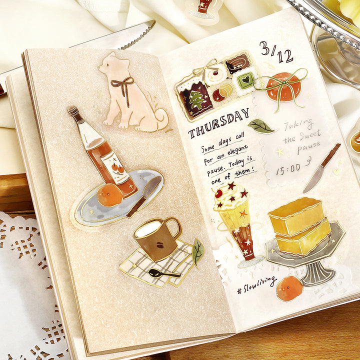 BGM Foil Stamping Flake Seal: Dolce Vita – Sweet Recipes — angle view