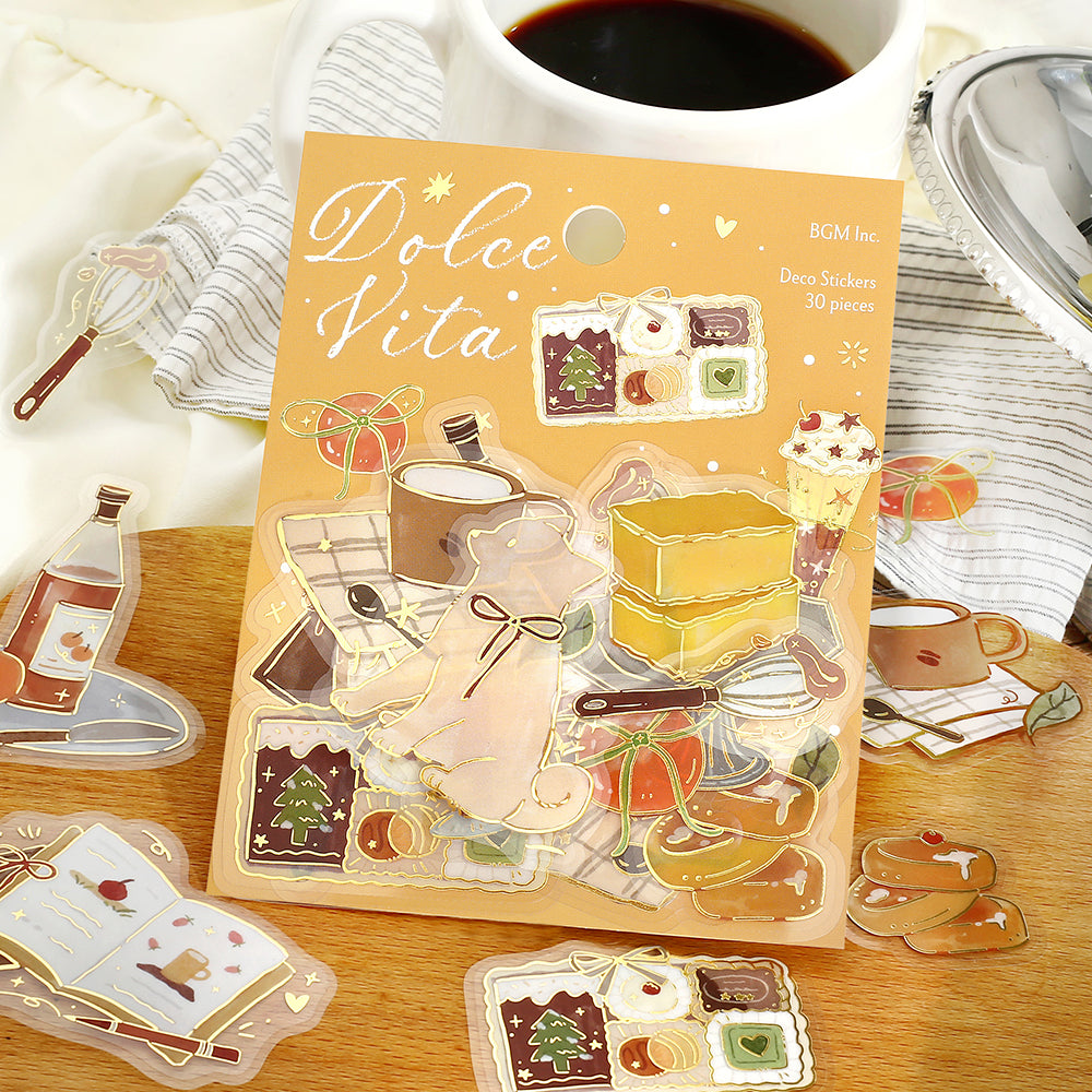 BGM Foil Stamping Flake Seal: Dolce Vita – Sweet Recipes — with packaging