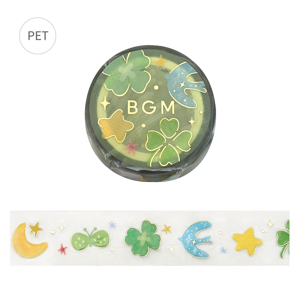 BGM Foil Stamping Clear Tape: Lucky