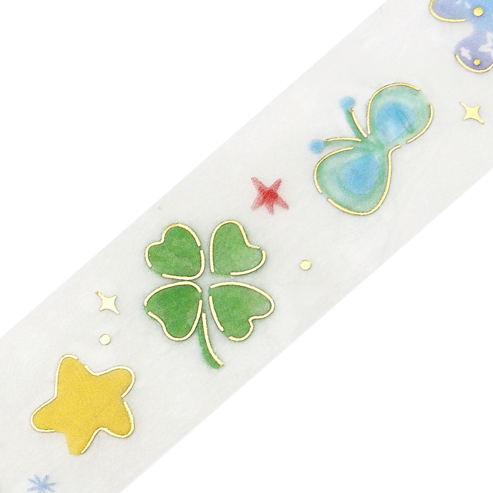 BGM Foil Stamping Clear Tape: Lucky