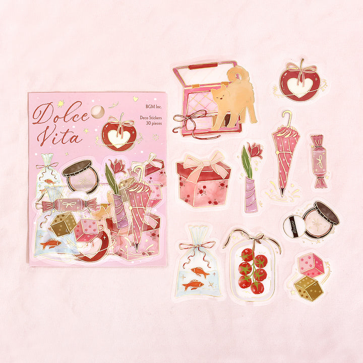 BGM Foil Stamping Flake Seal: Dolce Vita – A Good Day for Gifts — side view