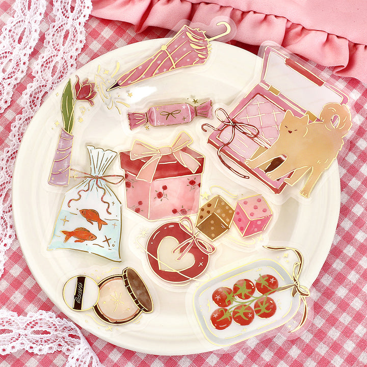 BGM Foil Stamping Flake Seal: Dolce Vita – A Good Day for Gifts — detail view