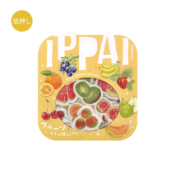 BGM Foil Stamping Flake Seal: IPPAI – Fruits Galore — front view