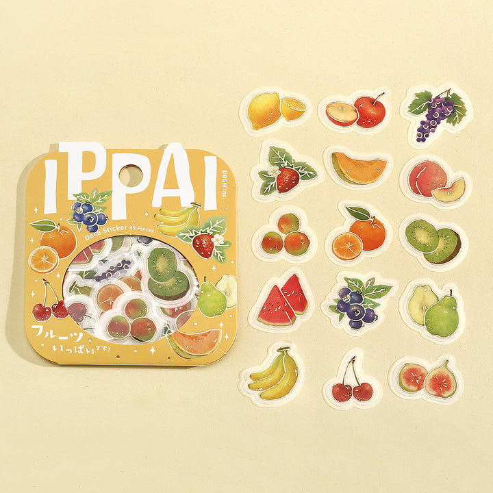 BGM Foil Stamping Flake Seal: IPPAI – Fruits Galore — side view