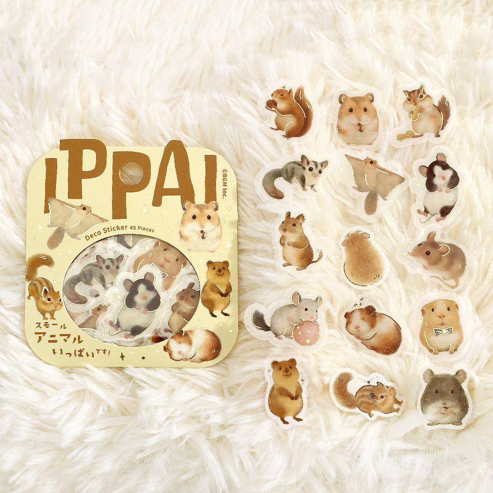 BGM Foil Stamping Flake Seal: IPPAI – Small Animals Galore — side view